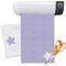 Purple Damask & Dots Heat Transfer Vinyl Sheet (12"x18")