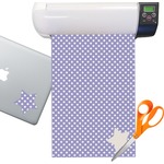 Purple Damask & Dots Sticker Vinyl Sheet (Permanent)