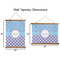 Purple Damask & Dots Wall Hanging Tapestries - Parent/Sizing