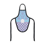 Purple Damask & Dots Bottle Apron (Personalized)