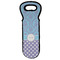 Purple Damask & Dots Wine Tote Bag (Personalized)