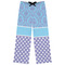 Purple Damask & Dots Womens Pajama Pants - XS