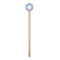 Purple Damask & Dots Wooden 6" Stir Stick - Round - Single Stick