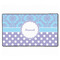 Purple Damask & Dots XXL Gaming Mouse Pads - 24" x 14" - APPROVAL