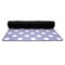 Purple Damask & Dots Yoga Mat Rolled up Black Rubber Backing