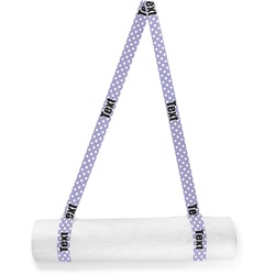 Purple Damask & Dots Yoga Mat Strap (Personalized)
