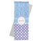 Purple Damask & Dots Yoga Mat Towel with Yoga Mat