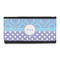 Purple Damask & Dots Leatherette Ladies Wallet (Personalized)