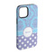 Purple Damask & Dots iPhone 15 Tough Case -  Angle
