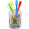 Blue Madras Plaid Print Toothbrush Holder (Personalized)