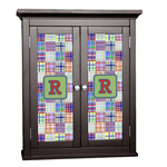 Blue Madras Plaid Print Cabinet Decal - Custom Size (Personalized)