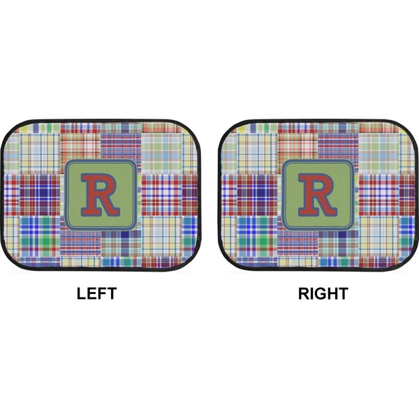 Blue Madras Plaid Car Floor Mats (Back Seat) (Approval)