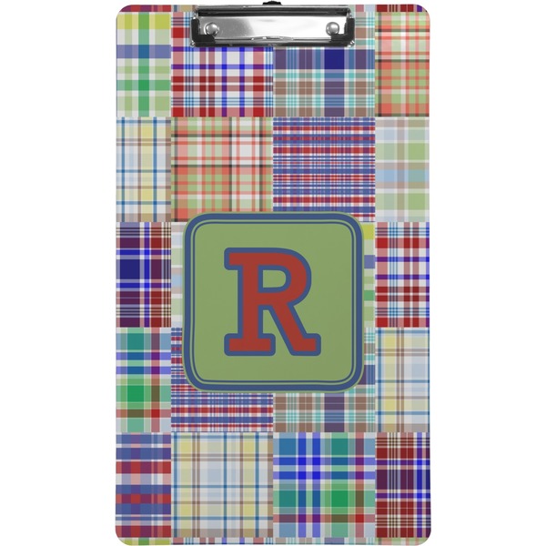 Blue Madras Plaid Clipboard (Legal)