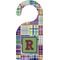 Blue Madras Plaid Print Door Hanger (Personalized)