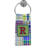 Blue Madras Plaid Print Hand Towel - Full Print (Personalized)