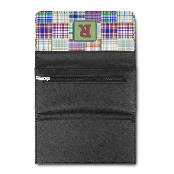 Blue Madras Plaid Ladies Wallet (Open)