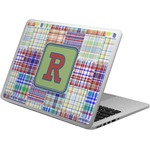 Blue Madras Plaid Print Laptop Skin - Custom Sized (Personalized)
