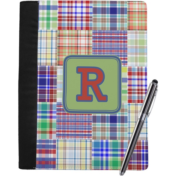 Blue Madras Plaid Notebook Padfolio