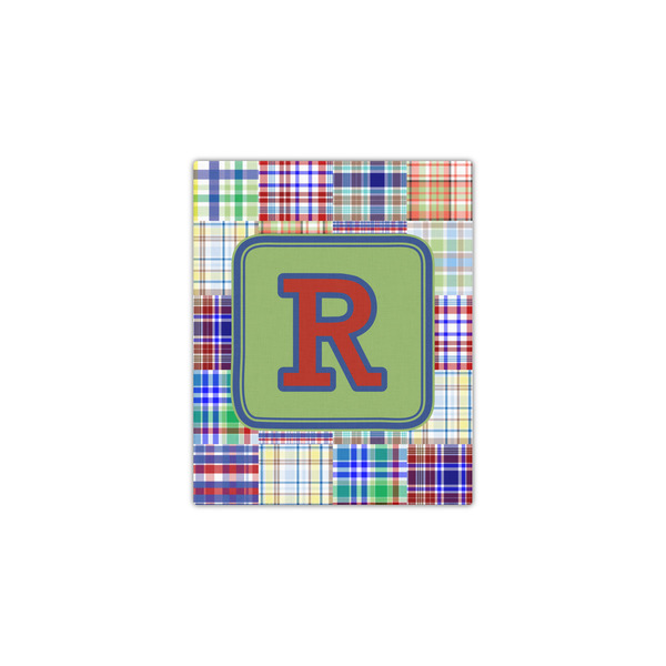 Blue Madras Plaid Print 11x14 - Canvas Print - Front View