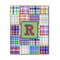 Blue Madras Plaid Print Wood Print - 11x14 (Personalized)