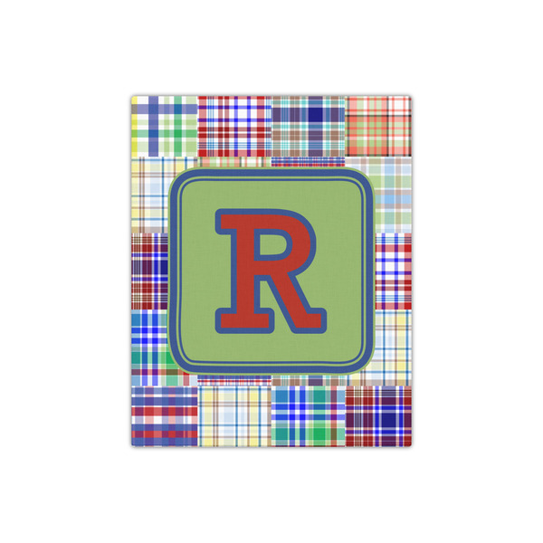 Blue Madras Plaid Print 16x20 - Canvas Print - Front View