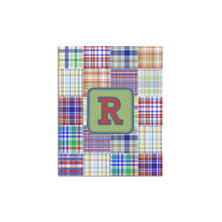 Blue Madras Plaid Print Poster - Multiple Sizes (Personalized)