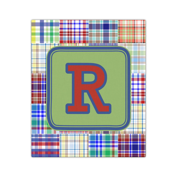 Blue Madras Plaid Print 20x24 - Canvas Print - Front View