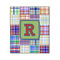 Blue Madras Plaid Print Wood Print - 20x24 (Personalized)