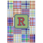 Blue Madras Plaid Print Poster - Matte - 24x36 (Personalized)