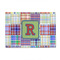 Blue Madras Plaid Print 4' x 6' Indoor Area Rug (Personalized)