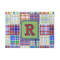 Blue Madras Plaid Print Area Rug (Personalized)
