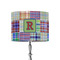 Blue Madras Plaid Print 8" Drum Lamp Shade - Fabric (Personalized)