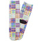 Blue Madras Plaid Print Adult Crew Socks