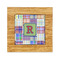 Blue Madras Plaid Print Bamboo Trivet with 6" Tile - FRONT