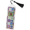 Blue Madras Plaid Print Book Mark w/Tassel (Personalized)