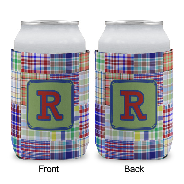 Blue Madras Plaid Print Can Sleeve - APPROVAL (single)
