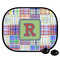 Blue Madras Plaid Print Car Side Window Sun Shade (Personalized)