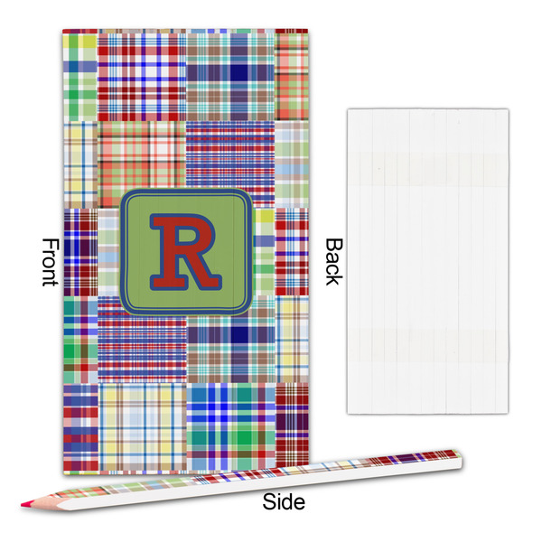Blue Madras Plaid Print Colored Pencils - Approval