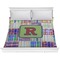 Blue Madras Plaid Print Comforter - King (Personalized)