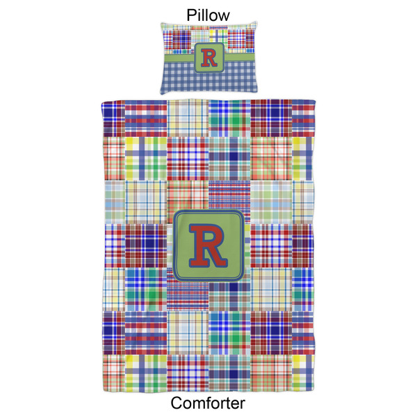 Blue Madras Plaid Print Comforter Set - Twin XL - Approval