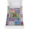 Blue Madras Plaid Print Comforter - Twin (Personalized)