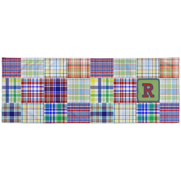 Blue Madras Plaid Print Cooling Towel- Approval