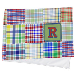 Blue Madras Plaid Print Cooling Towel (Personalized)