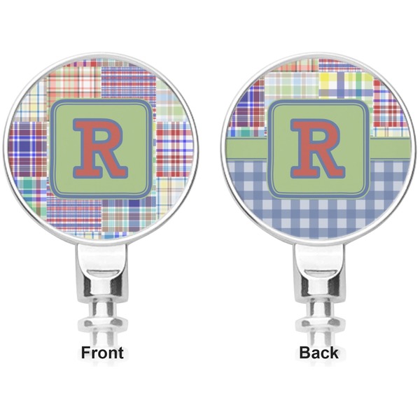 Blue Madras Plaid Print Corkscrew - Apvl