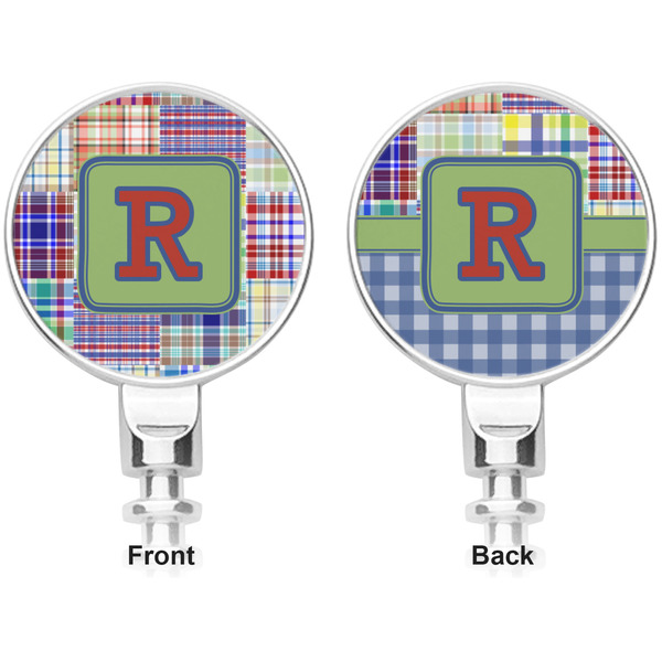 Blue Madras Plaid Print Corkscrew - Apvl