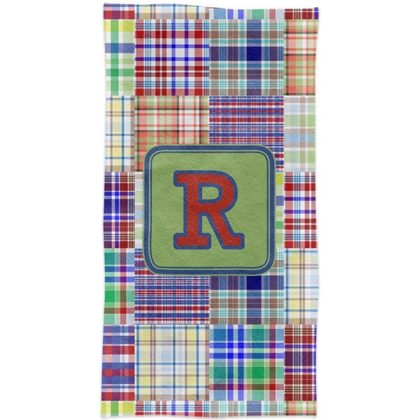 Blue Madras Plaid Print Crib Comforter/Quilt - Apvl