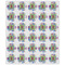 Blue Madras Plaid Print Drink Topper - XSmall - Set of 30