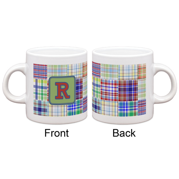 Blue Madras Plaid Print Espresso Cup - Apvl