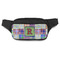 Blue Madras Plaid Print Fanny Pack - Modern Style (Personalized)