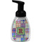 Blue Madras Plaid Print Foam Soap Bottle - Black (Personalized)